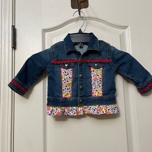 Custom Infant Denim Jacket. Size 6-9 months